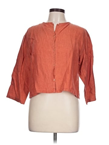 Eileen Fisher 3/4 Sleeve Button-Down Shirt (view 1)