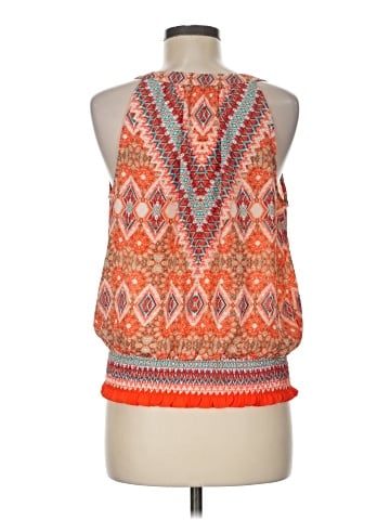 Rose + Olive Sleeveless Blouse (view 2)
