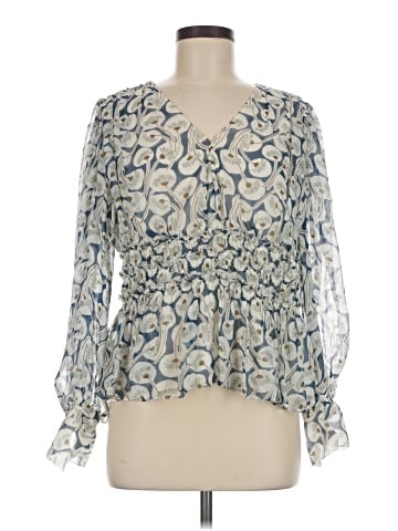 Rebecca Taylor Long Sleeve Silk Top (view 1)