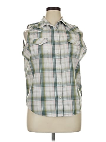Wrangler Jeans Co Sleeveless Button-Down Shirt (view 1)