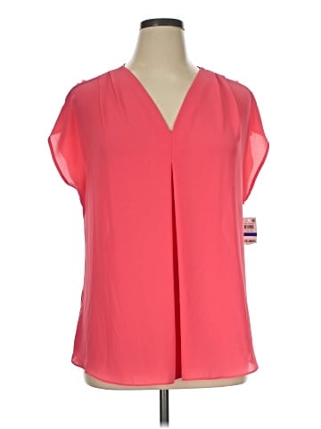 INC International Concepts Short Sleeve Blouse (view 1)