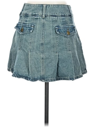 Romwe Denim Skirt (view 2)