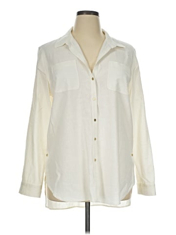Calvin Klein Long Sleeve Button-Down Shirt (view 1)