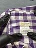 Crewcuts Outlet 100% Cotton Checkered-gingham Purple Long Sleeve Button-Down Shirt Size 3 - photo 3