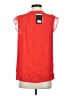 DKNY 100% Polyester Red Sleeveless Blouse Size S - photo 2