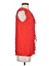 DKNY 100% Polyester Red Sleeveless Blouse Size S - photo 4