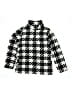 Btween 100% Polyester Houndstooth Black Jacket Size 10 - photo 1