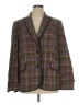 Basler Plaid Brown Wool Blazer Size EU 48 / US 18 - photo 1