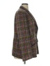 Basler Plaid Brown Wool Blazer Size EU 48 / US 18 - photo 4