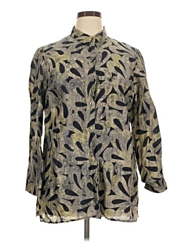 Sigrid Olsen Long Sleeve Button-Down Shirt (view 1)