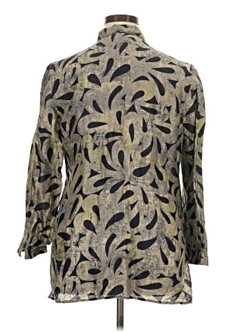 Sigrid Olsen Long Sleeve Button-Down Shirt (view 2)