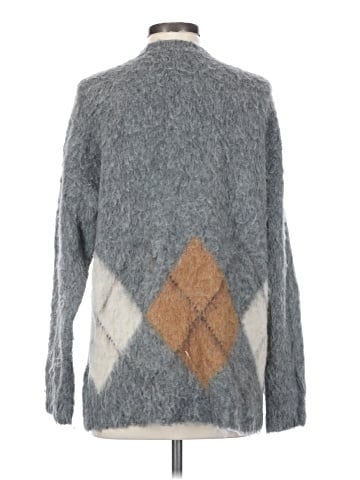 Madewell Brushed Argyle Crewneck Sweater (view 2)