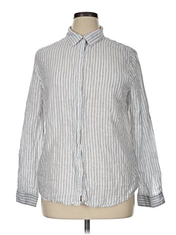 Sigrid Olsen Long Sleeve Button-Down Shirt (view 1)