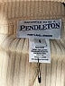 Pendleton 100% Leather Color Block Ivory Leather Jacket Size S - photo 6