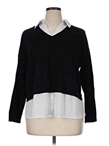 Adrianna Papell Long Sleeve Blouse (view 1)