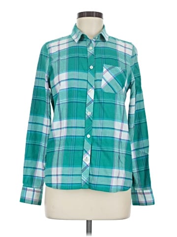American Eagle Outfitters Long Sleeve Button-Down Shirt (view 1)