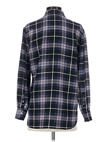 Equipment Long Sleeve Silk Top (view 2)