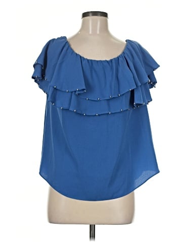 Jennifer Lopez Short Sleeve Blouse (view 1)