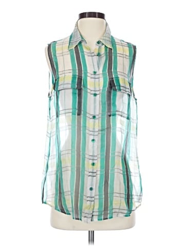 Equipment Sleeveless Button-Down Shirt (view 1)