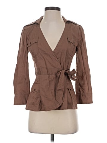 Bebe 3/4 Sleeve Button-Down Shirt (view 1)