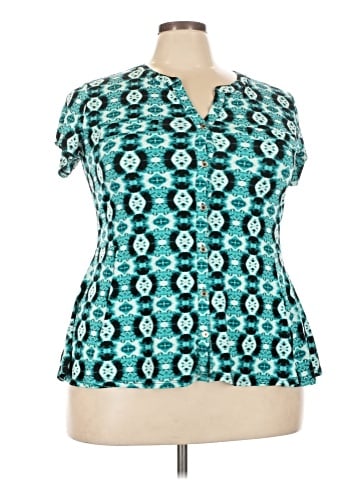 Dana Buchman Short Sleeve Blouse (view 1)
