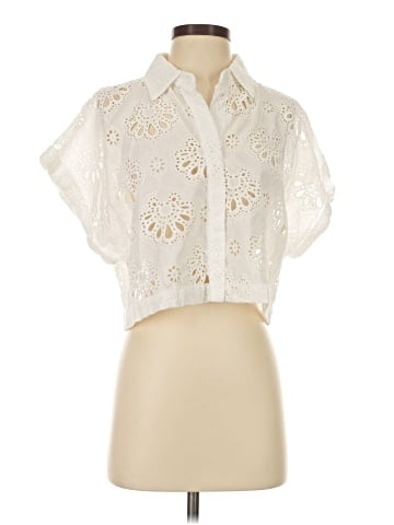 Mint Short Sleeve Blouse (view 1)