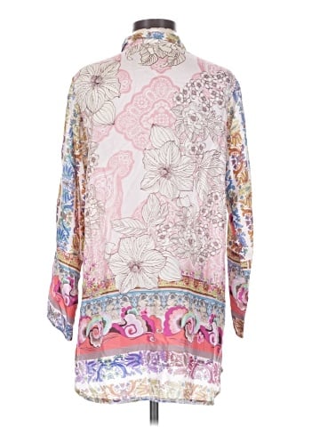 Johnny Was Long Sleeve Silk Top (view 2)