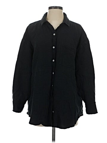 Aerie Long Sleeve Button-Down Shirt (view 1)
