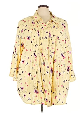 Woman Within 3/4 Sleeve Blouse (view 1)