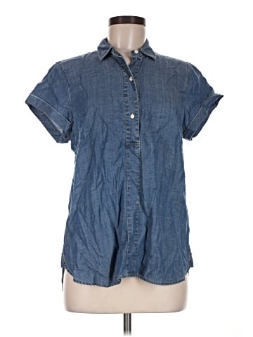 J.Crew Factory Store Short Sleeve Button-Down Shirt (view 1)