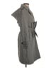 BCBGeneration 100% Polyester Gray Trenchcoat Size S - photo 4