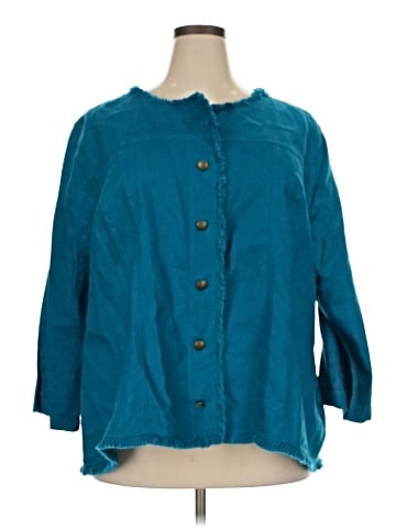 Coldwater Creek 3/4 Sleeve Button-Down Shirt (view 1)