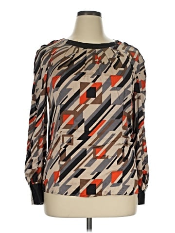 Etcetera Long Sleeve Silk Top (view 1)