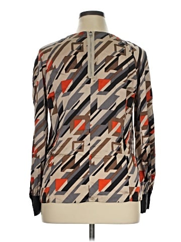 Etcetera Long Sleeve Silk Top (view 2)