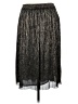 Zara Basic Metallic Silver Casual Skirt Size M - photo 2