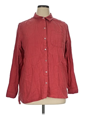 Jessica Simpson Long Sleeve Button-Down Shirt (view 1)