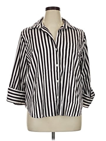 Madewell 3/4 Sleeve Button-Down Shirt (view 1)