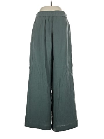 Madewell The Untailored Wide-Leg Crop Pant in Lightspun (view 2)