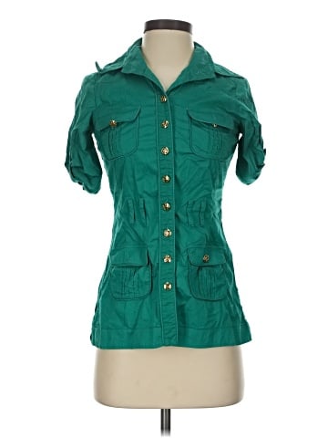 Bebe 3/4 Sleeve Button-Down Shirt (view 1)