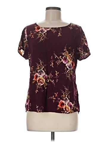 Christopher & Banks Short Sleeve Blouse (view 1)