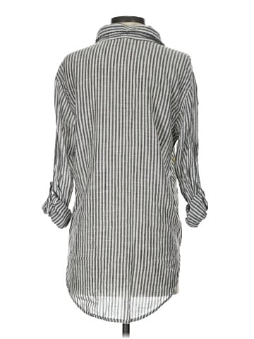 Sundry 3/4 Sleeve Button-Down Shirt (view 2)