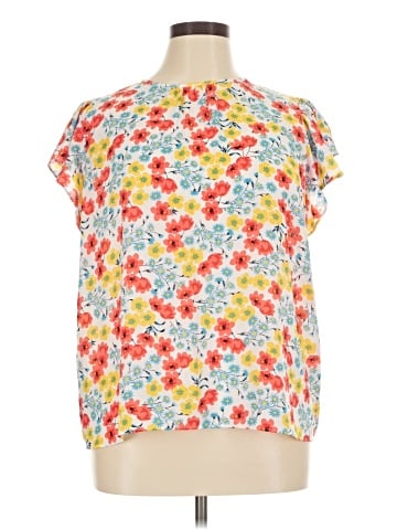 Ann Taylor Short Sleeve Blouse (view 1)