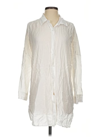 Lands' End 3/4 Sleeve Button-Down Shirt (view 1)