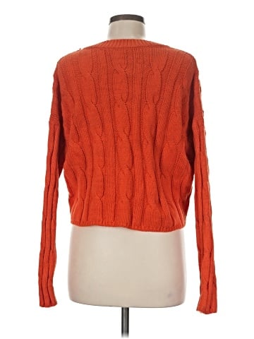 Madewell Cable-Knit V-Neck Crop Sweater (view 2)
