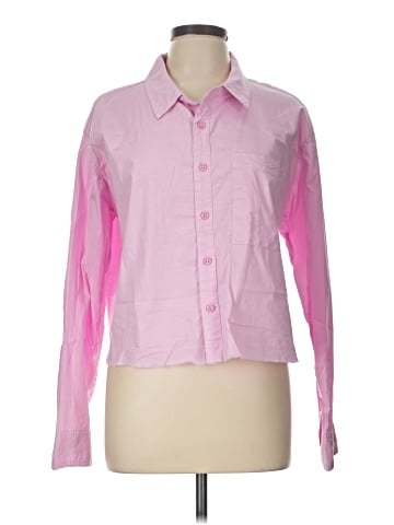 Monrow Long Sleeve Button-Down Shirt (view 1)