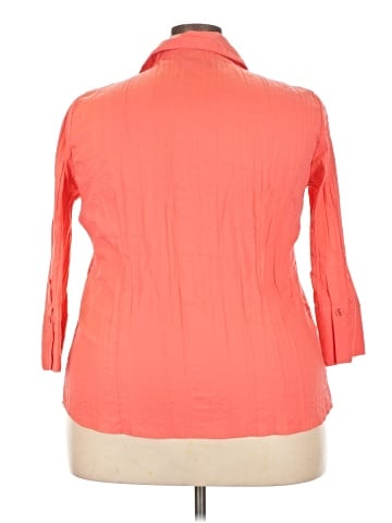 Harve Benard 3/4 Sleeve Button-Down Shirt (view 2)