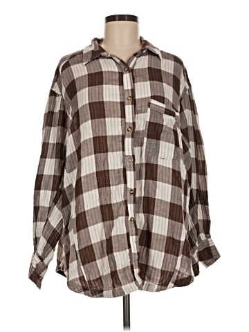 Free People Long Sleeve Button-Down Shirt (view 1)