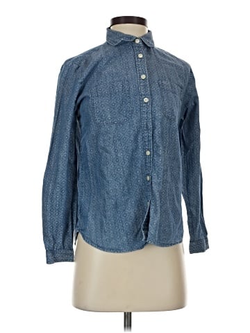 Ann Taylor LOFT Long Sleeve Button-Down Shirt (view 1)