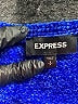Express 100% Polyester Blue Pullover Sweater Size S - photo 7