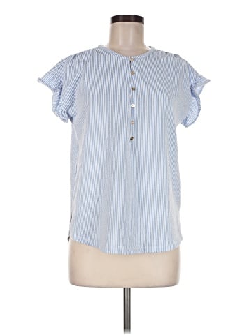 MICHAEL Michael Kors Short Sleeve Blouse (view 1)